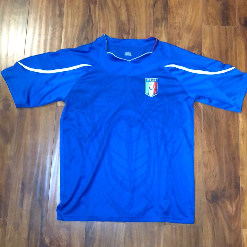 Men’s Blue Soccer jersey Italia size L